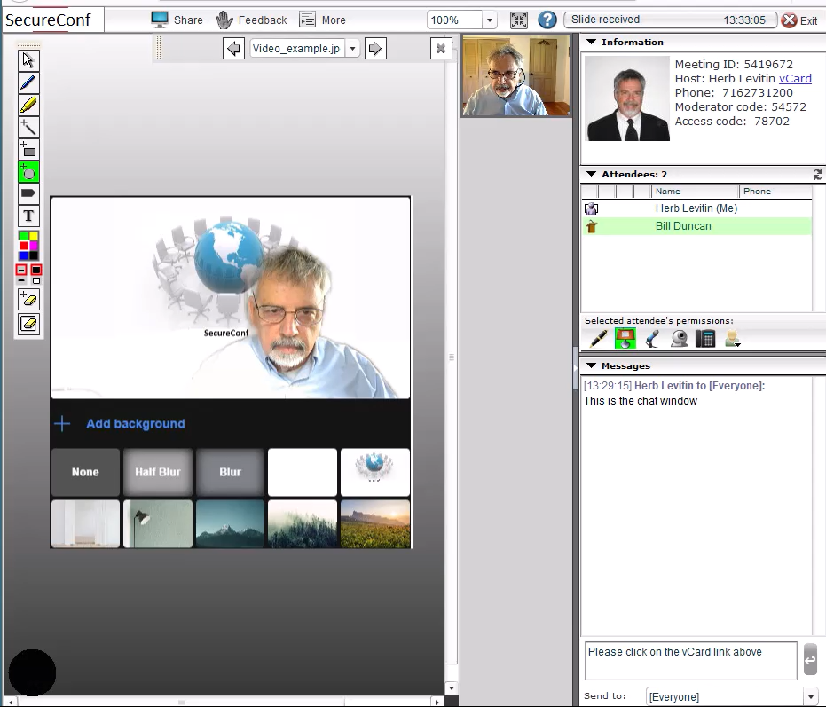 Secure, white-labeled web conferencing source code
